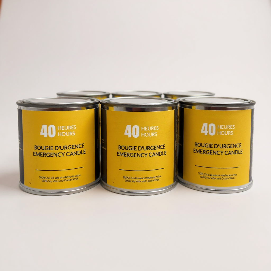 Bougie d'Urgence de 40 Heures - Pack de 6
