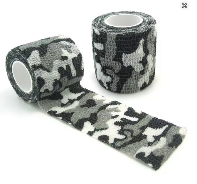 Bandage élastique auto-adhésif style camouflage