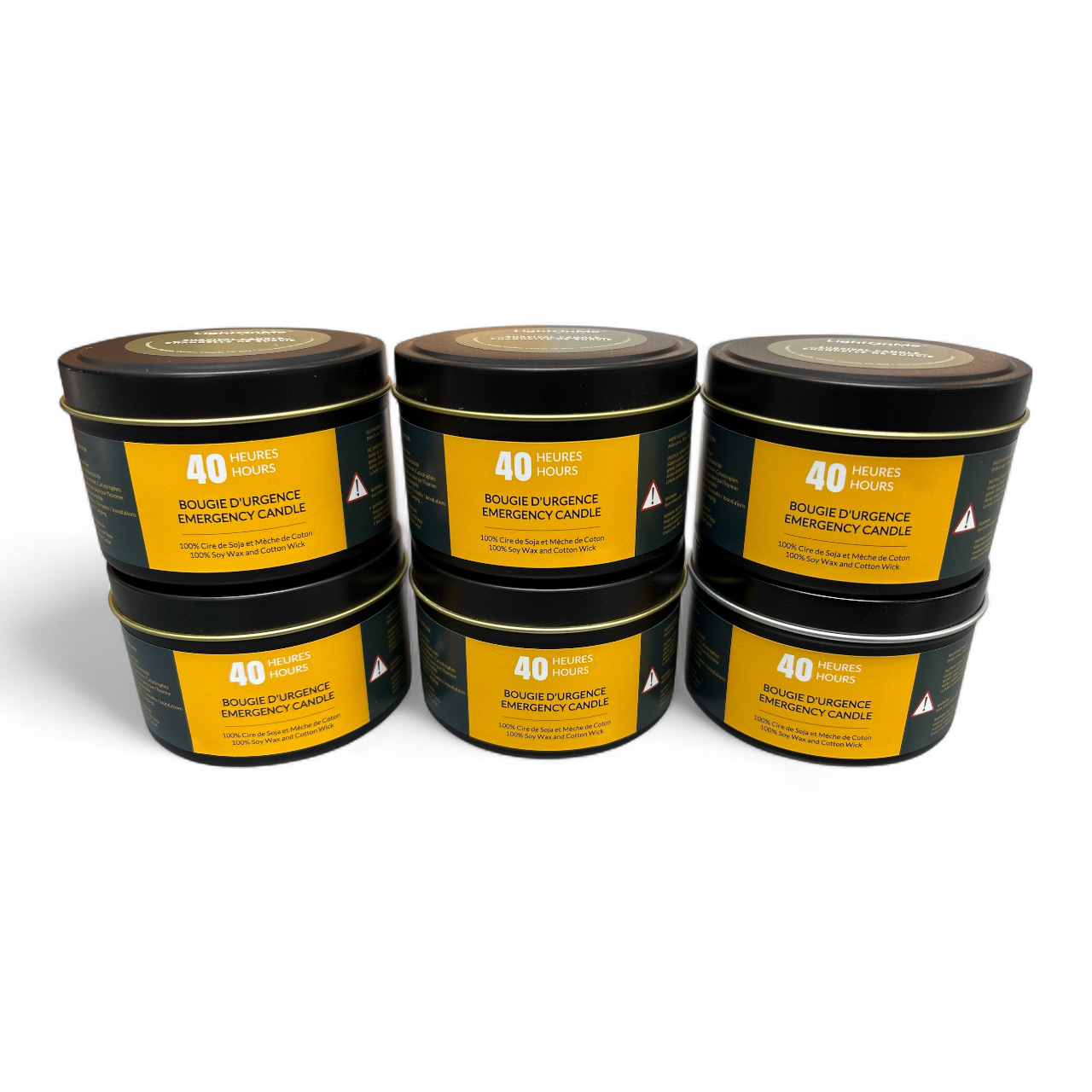 Bougie d'Urgence de 40 Heures - Pack de 6