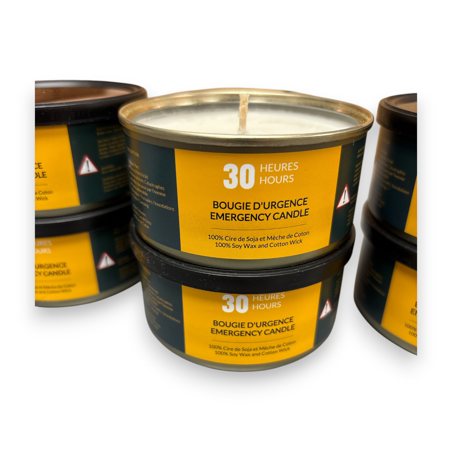 Bougie d'Urgence de 30 heures - Pack de 6