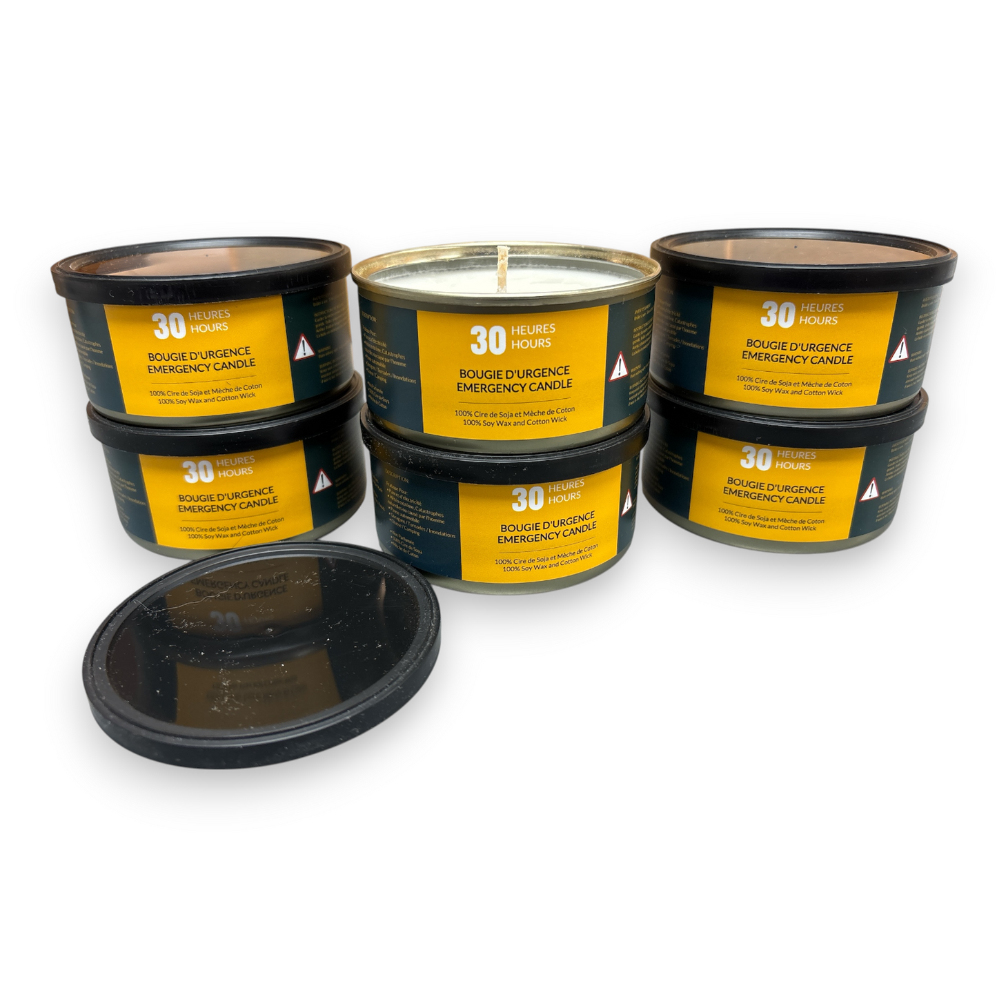 Bougie d'Urgence de 30 heures - Pack de 6