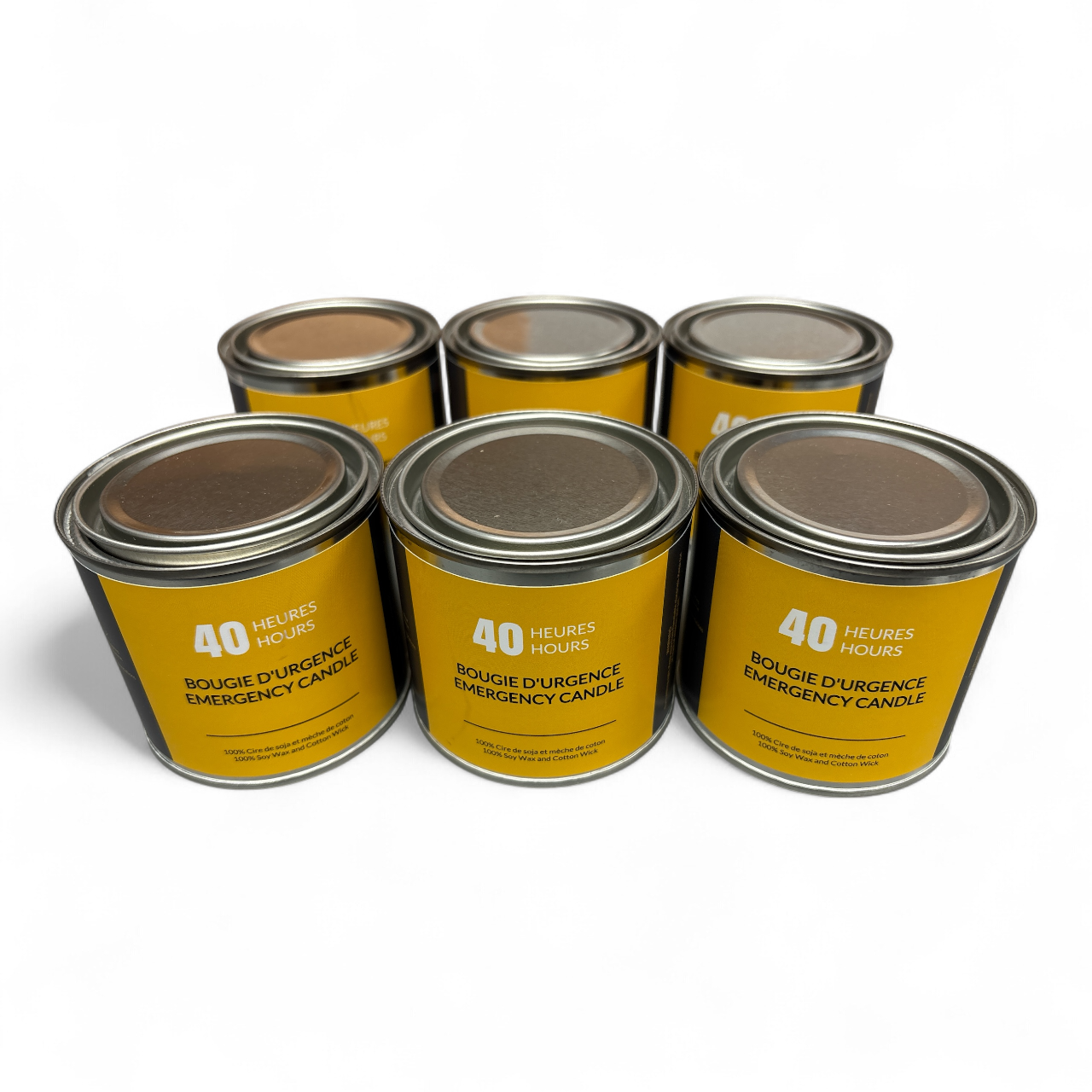 Bougie d'Urgence de 40 Heures - Pack de 6