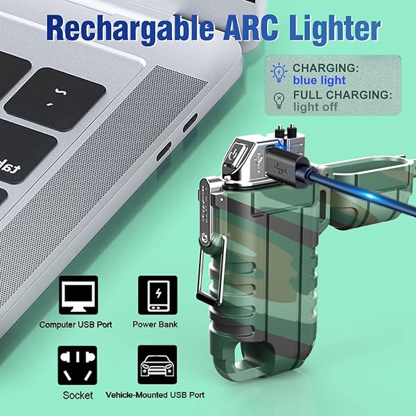 Briquet plasma XR - Sans flamme, sans combustible, rechargeable