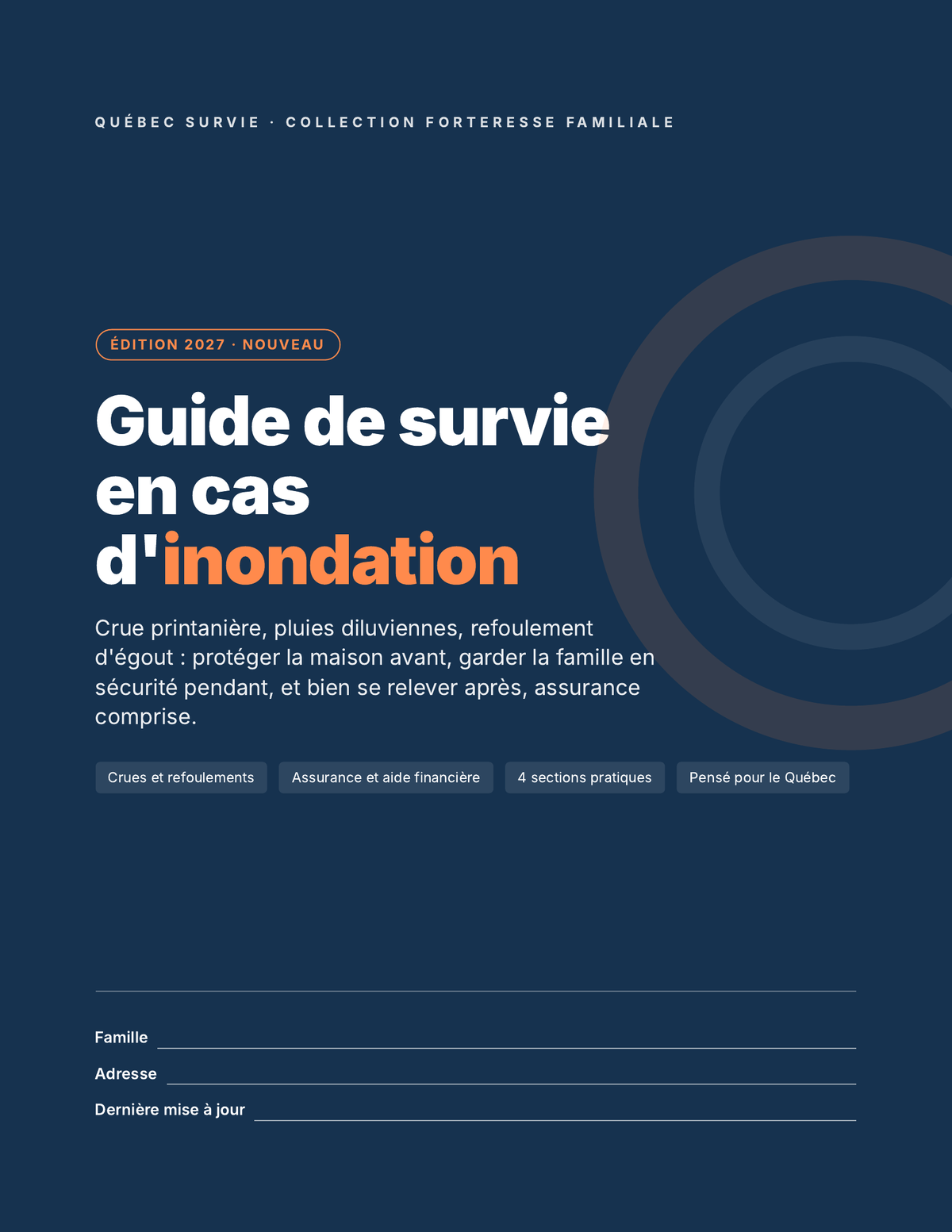 Guide de survie en cas d'inondation — Édition 2027 (PDF, Québec)