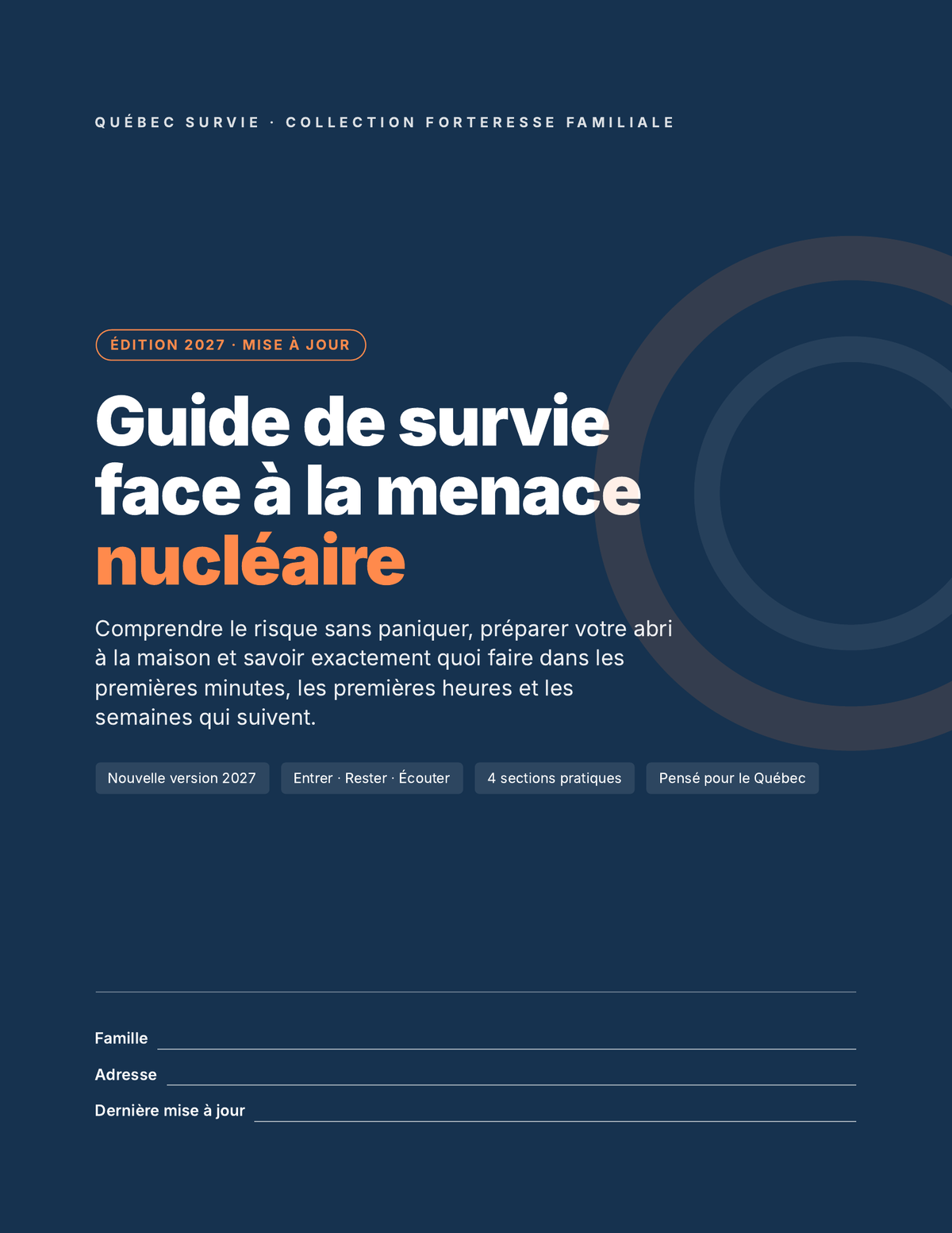 Guide de survie face à la menace nucléaire — Édition 2027 (PDF, Québec)