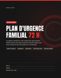 Plan d'urgence familial 72 h — Cahier imprimable (Édition Québec)