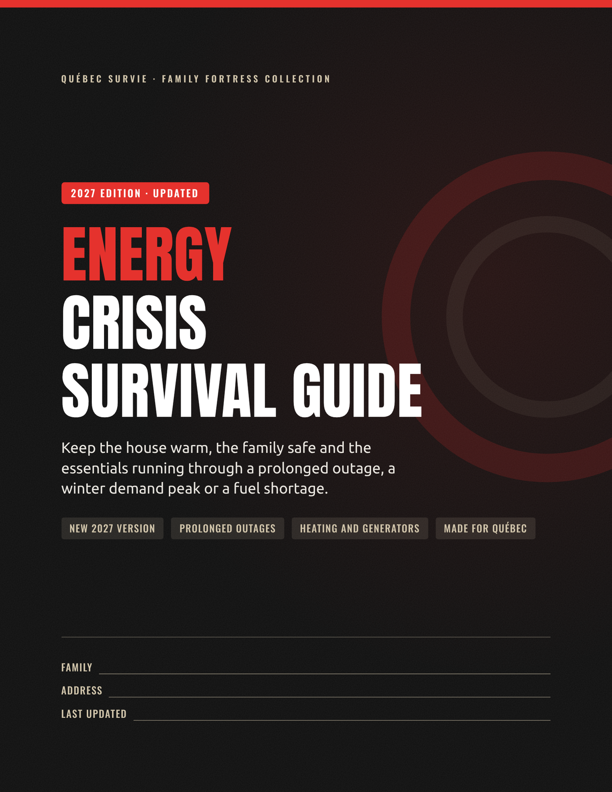 Energy Crisis Survival Guide 2027 – English edition cover