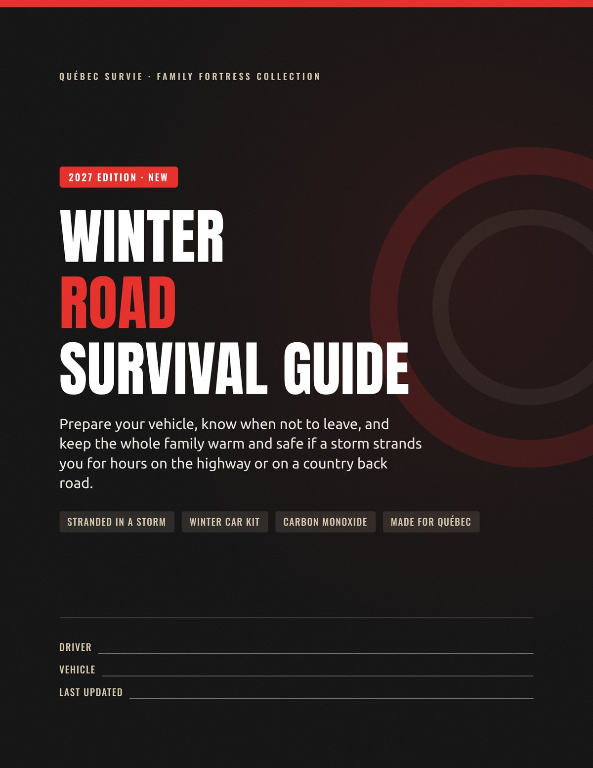 Winter Road Survival Guide 2027 – English edition cover