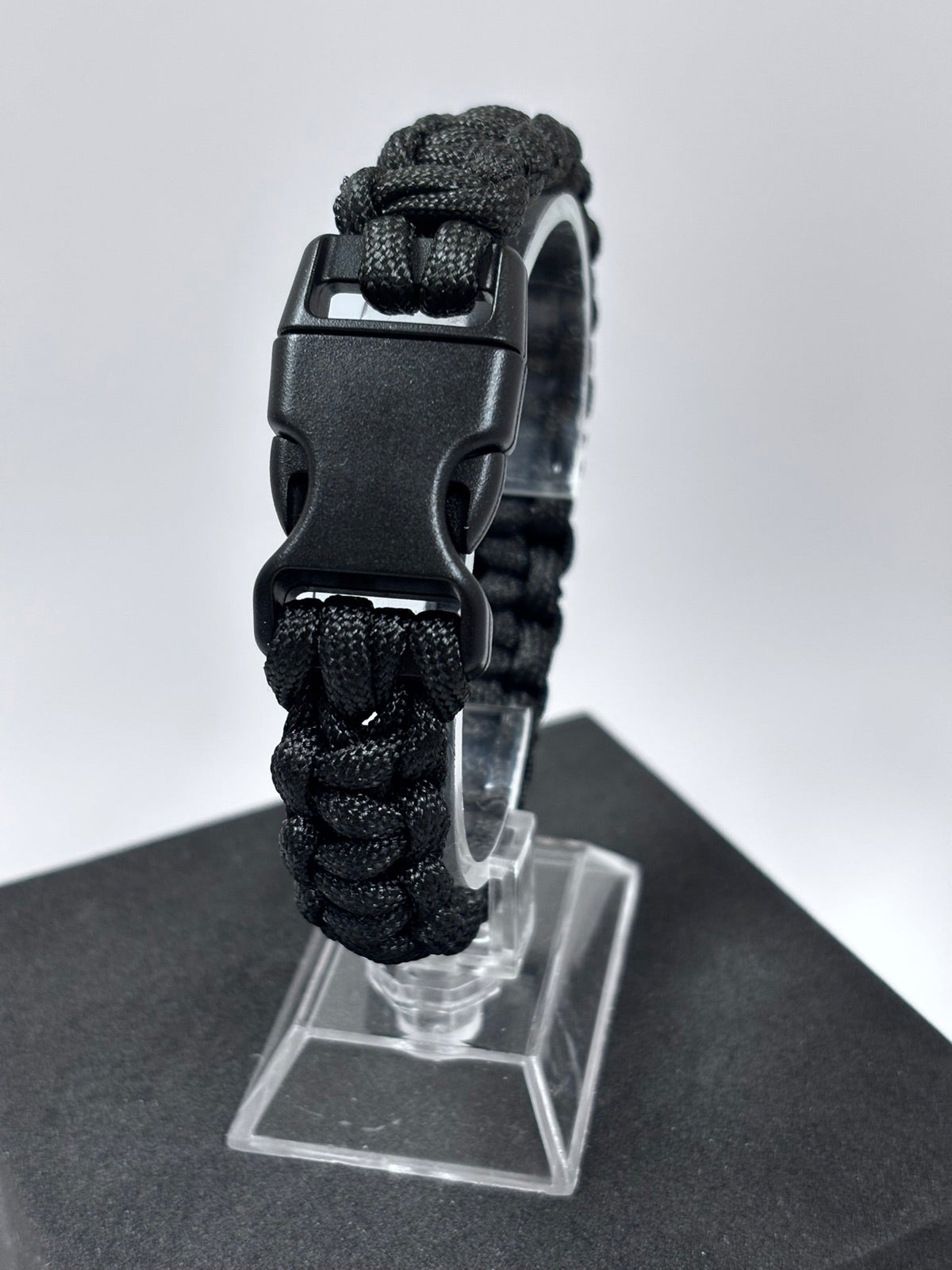 Bracelet de survie en paracorde Cobra noir