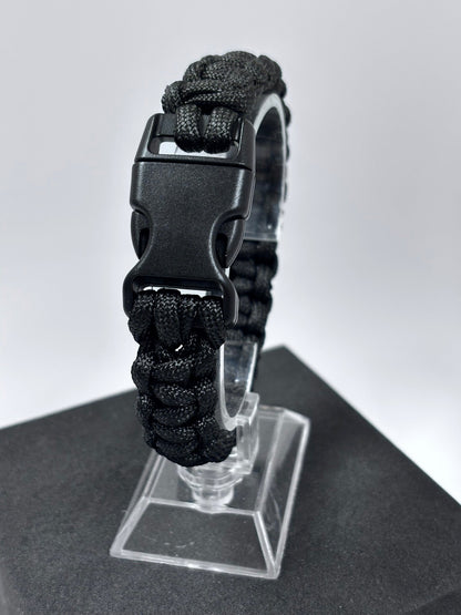 Bracelet en paracorde Cobra (noir)