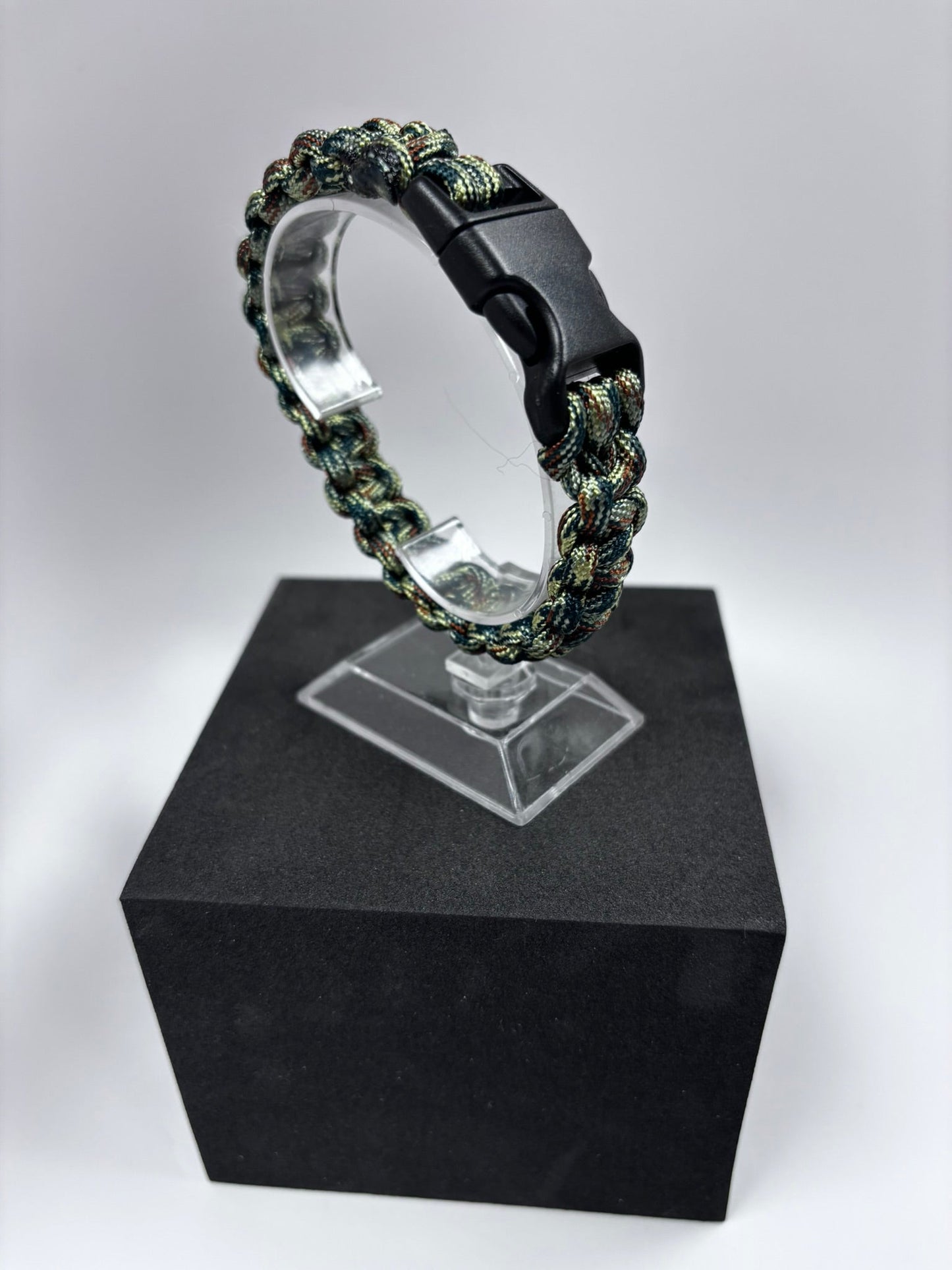 Bracelet en paracorde Cobra (Camouflage forêt)