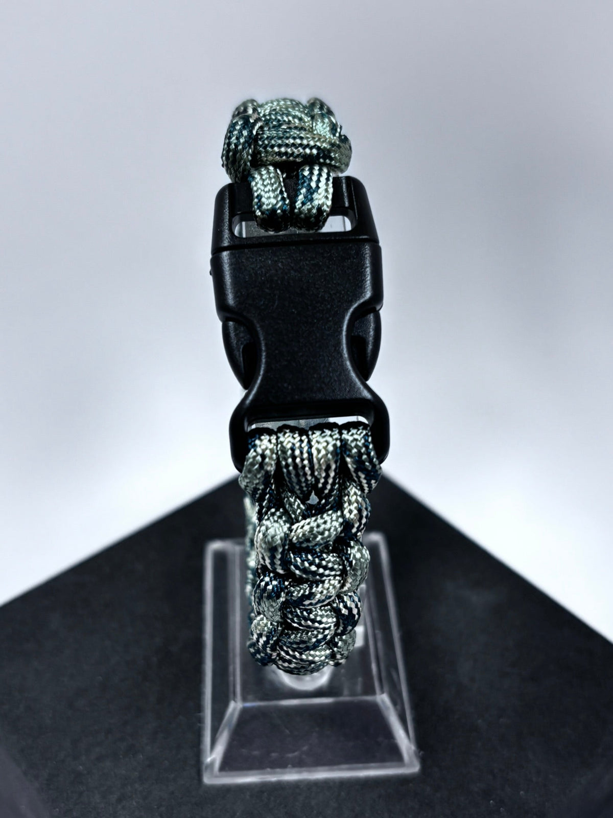 Bracelet de survie en paracorde Cobra camouflage vert