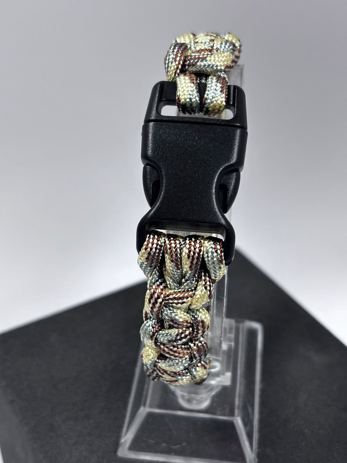 Bracelet de survie en paracorde Cobra camouflage sable