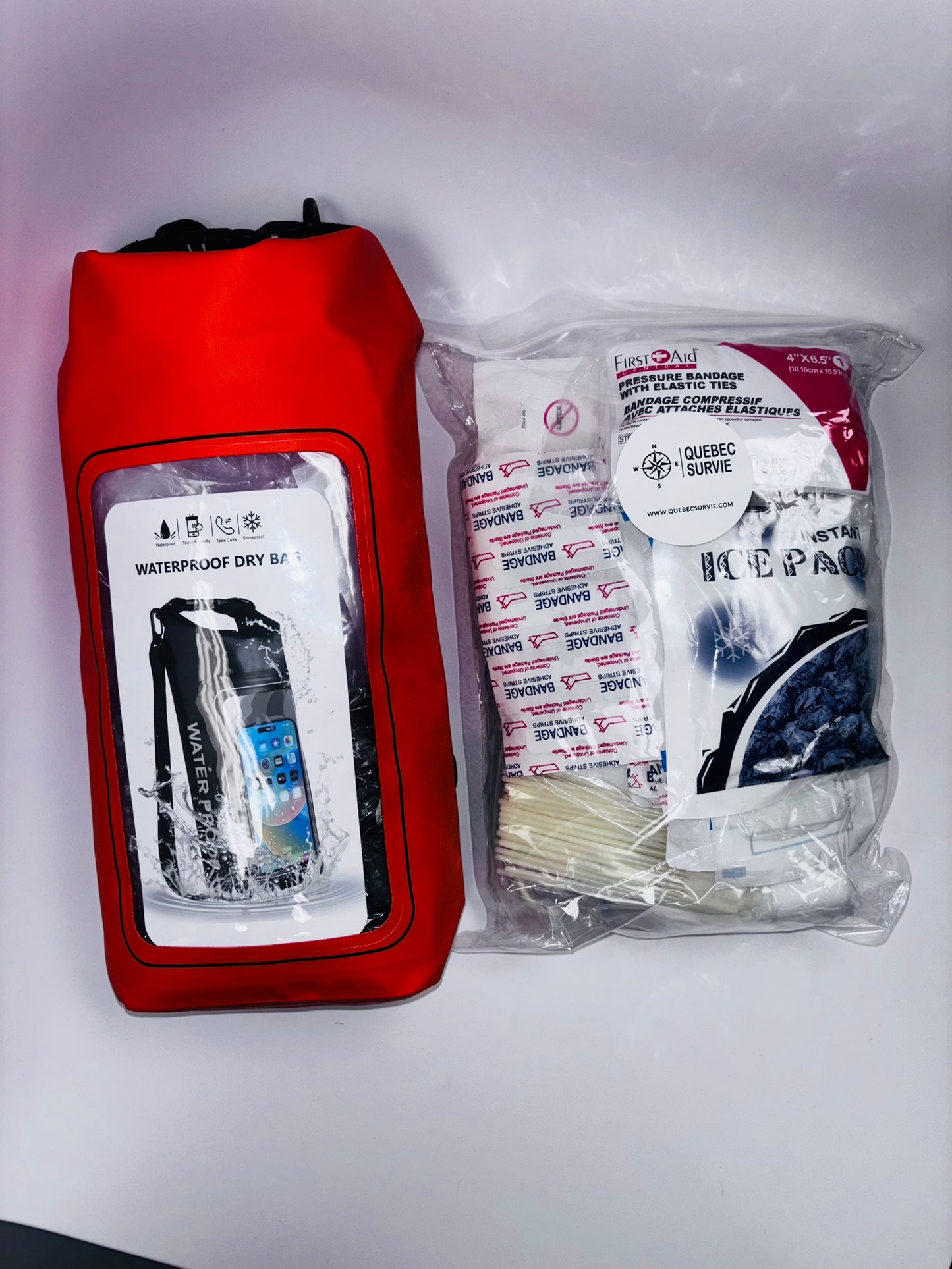 Trousse de premiers secours d'extérieur avec sac étanche de 2 L