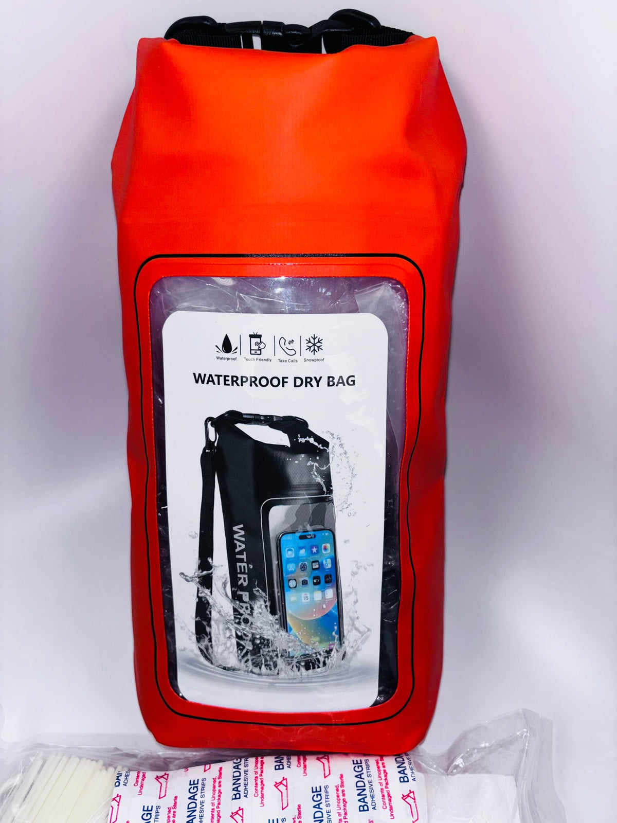 Outdoor first aid kit with 2L waterproof bag
