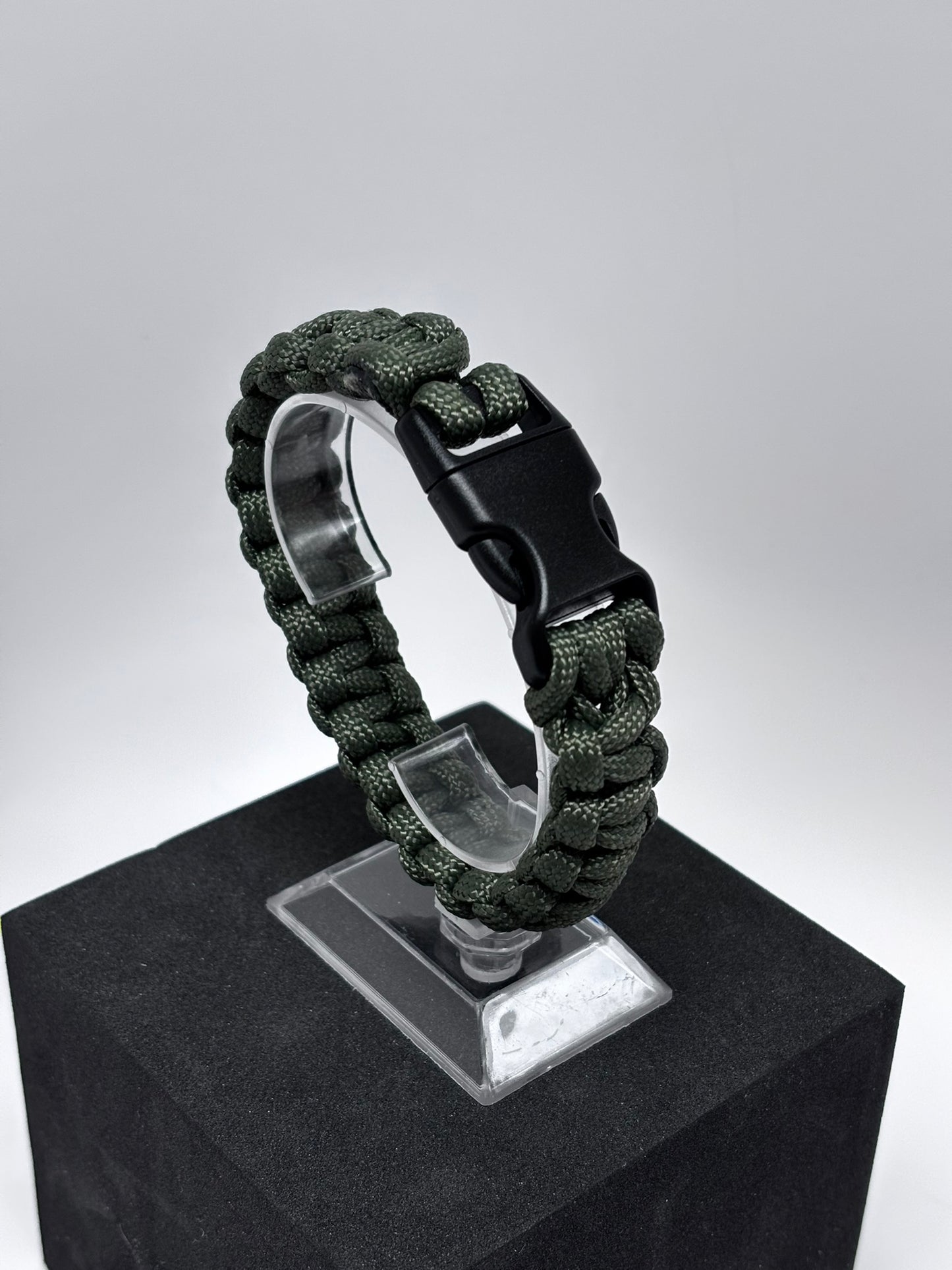 Bracelet en paracorde Cobra (Vert armée)