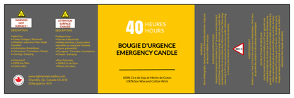 Bougie d'Urgence de 40 Heures - Pack de 6