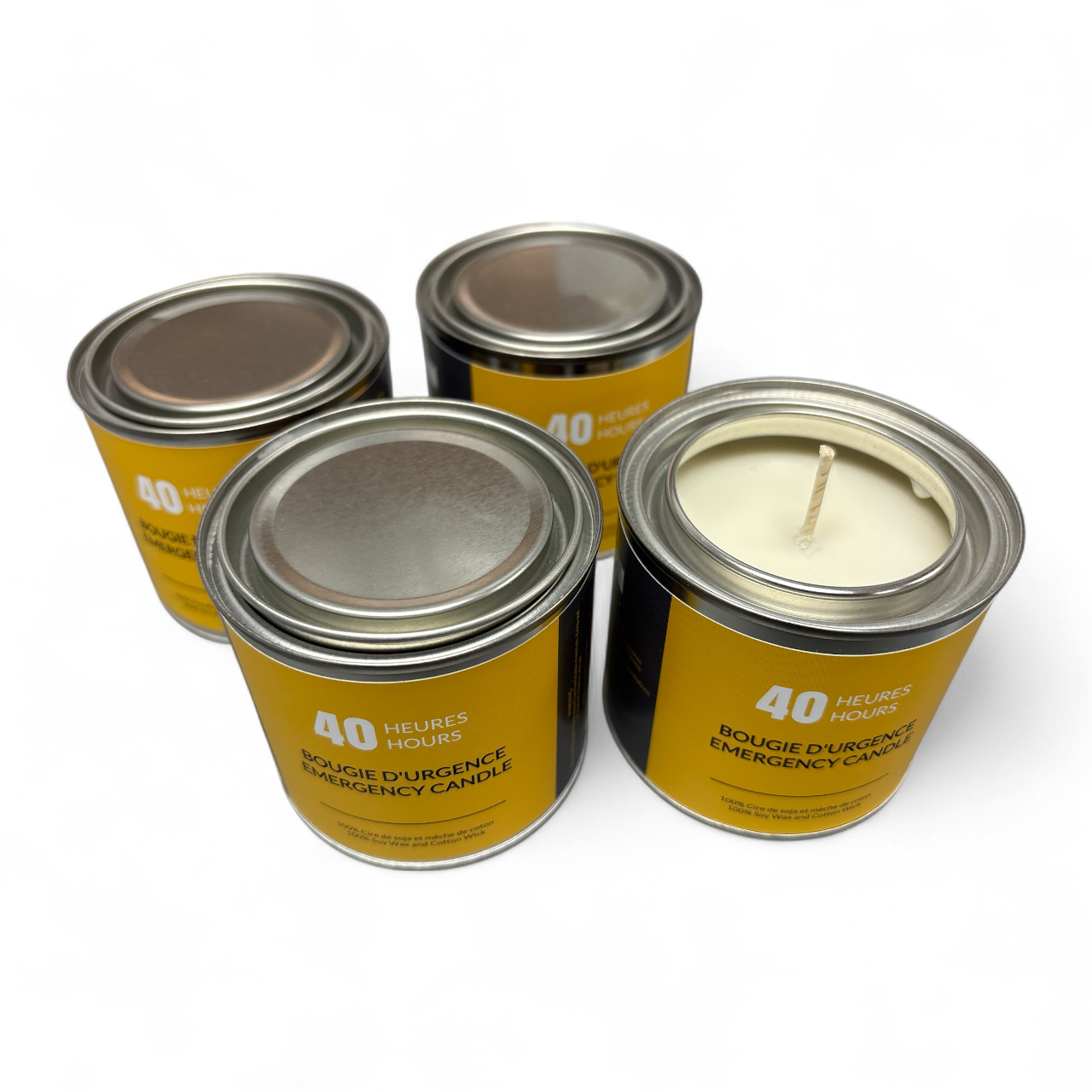 Bougie d'urgence 40 heures - 8 oz Pot de Peinture