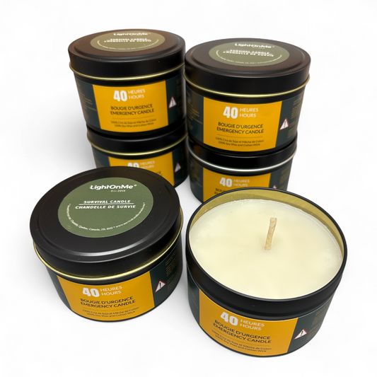 Bougie d'Urgence de 40 Heures - Pack de 6