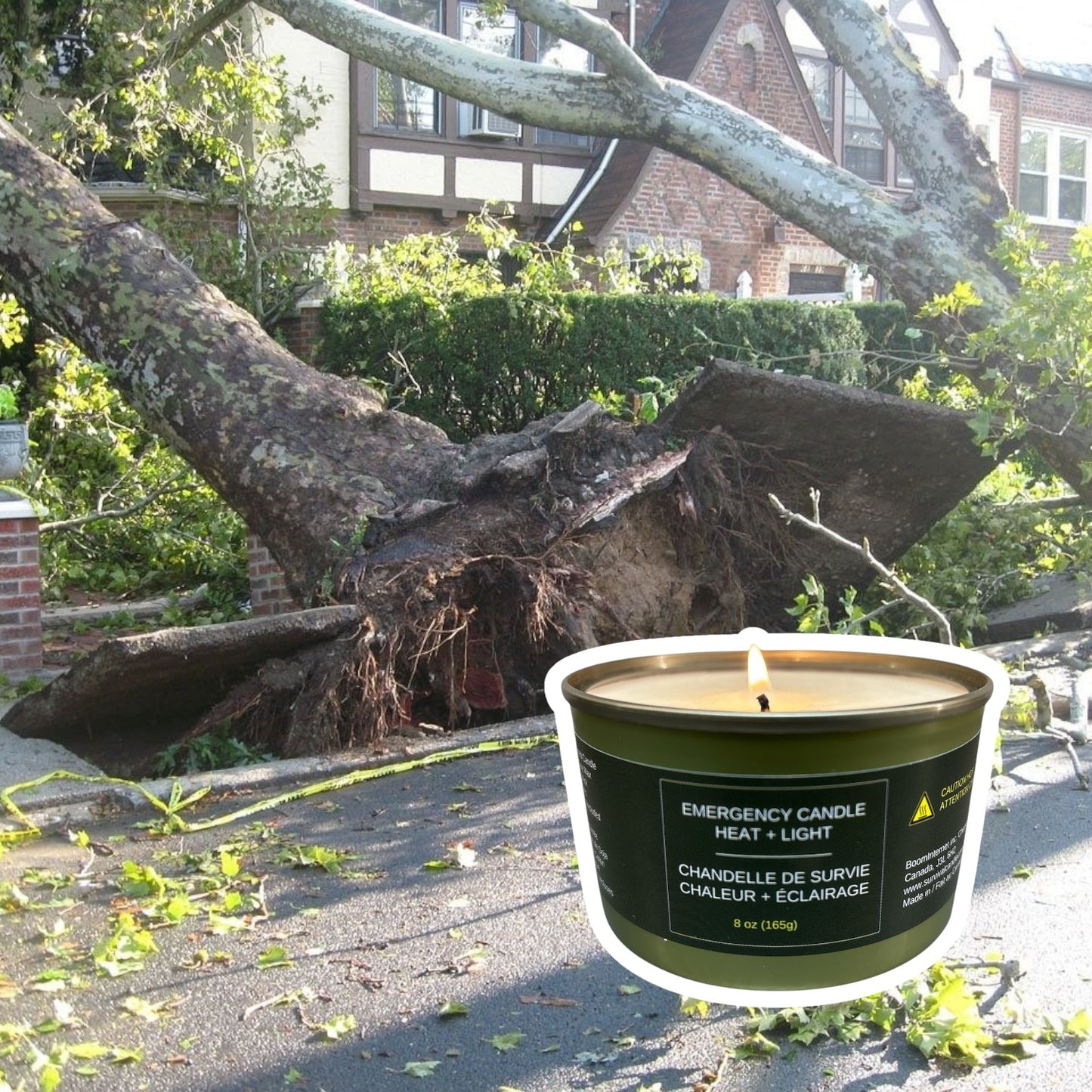 Bougie d'urgence 35 heures - 8 oz Ezo Can