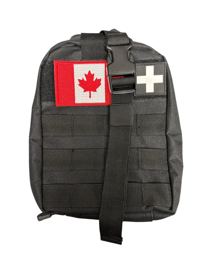 Tactical Molle Pouch, First Aid Bag - Black (Compact) Québec Survie