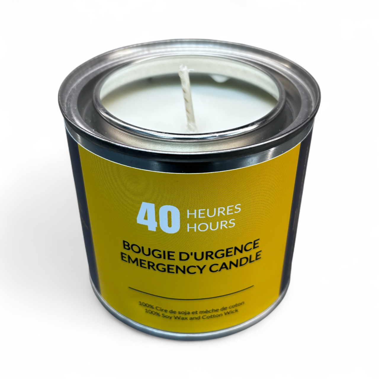 Bougie d'urgence 40 heures - 8 oz Pot de Peinture