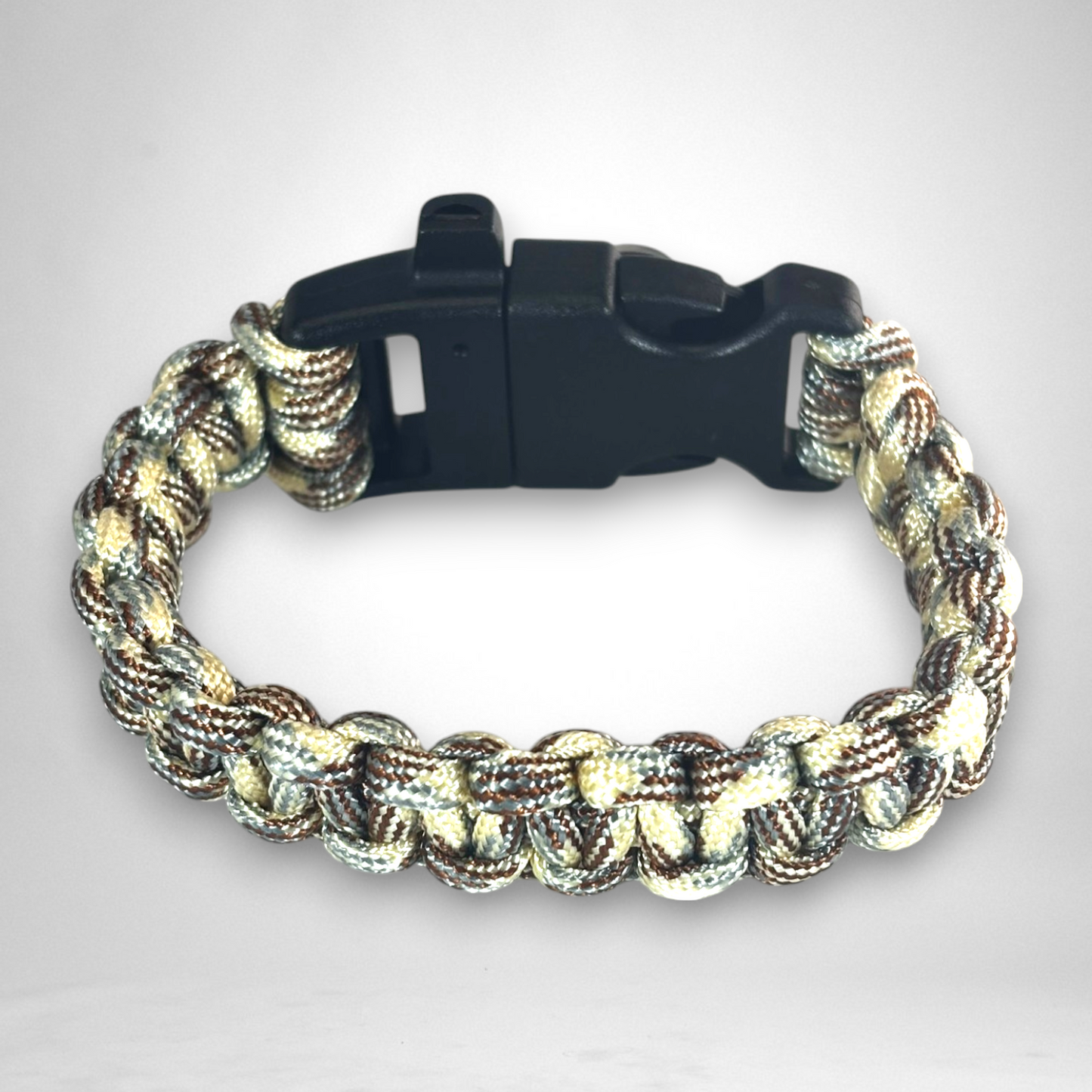 Bracelet de Survie en Paracorde 3 en 1 (Camouflage Désert)