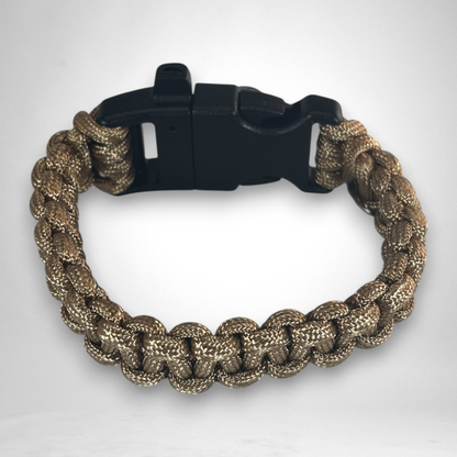 3 in 1 Paracord Survival Bracelet (Tan)