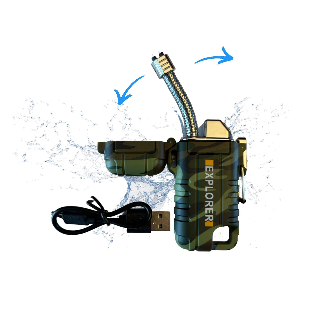 Briquet plasma XR - Sans flamme, sans combustible, rechargeable