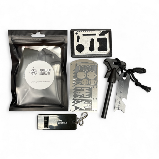Trousse d'outils de survie en forêt