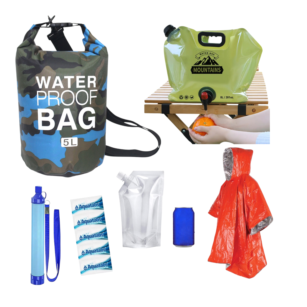 LightOnMe™ Trousse de Survie pour Purification d'eau, Sac Étanche
