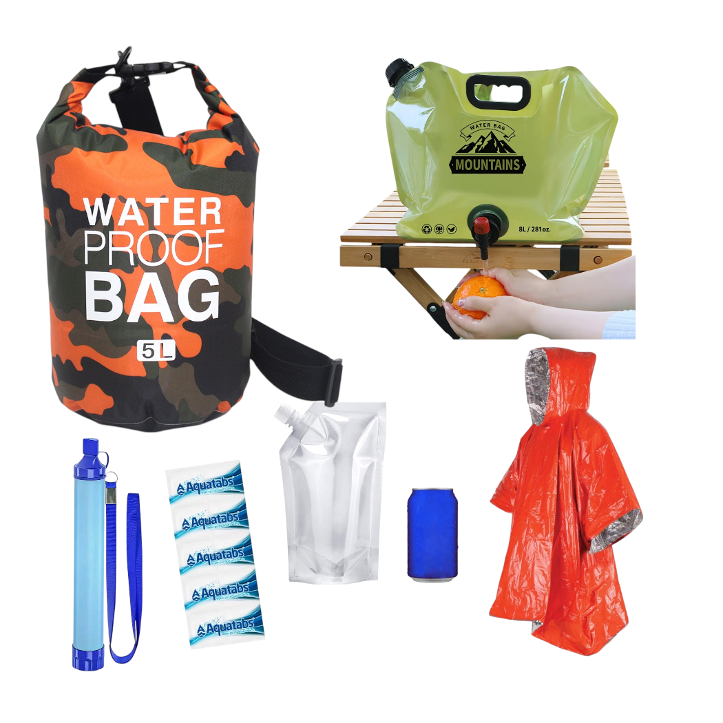 LightOnMe™ Trousse de Survie pour Purification d'eau, Sac Étanche