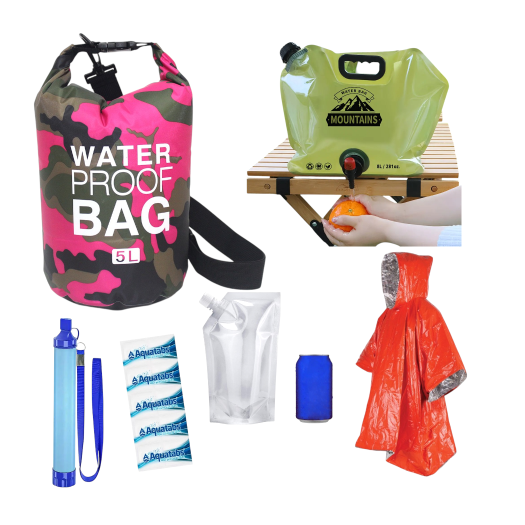 LightOnMe™ Trousse de Survie pour Purification d'eau, Sac Étanche